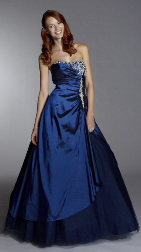 Taffeta A Line Prom Dress 